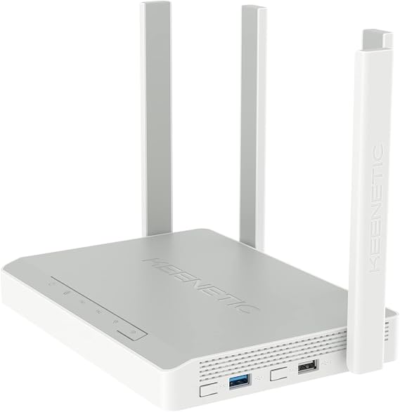 Keenetic Titan AX3200 Mesh Wifi 6 Multi-Gigabit Router Çift Çekirdek Arm Cpu Işlemci 5-Port Gigabit ve 1-Port 2.5 Gigabit Yönetilebilir Fiber Destekli Router USB 2.0 ve Yüksek Hızlı USB 3.0 Portu