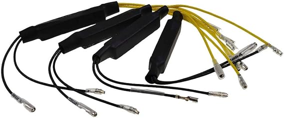 2EXTREME 4 x Motorcycle LED Indicator Decoder Resistors Cable LED Mini Indicator Resistor