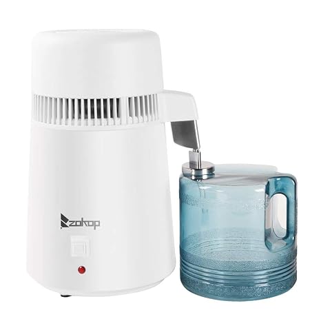 Karlhome 4L Water Distiller Machine, Distilled Water Maker Purifier, White