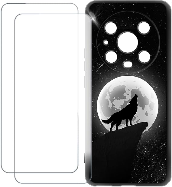 Honor Magic 4 Proと互換性がある スクリーンプロテクターとケース - 狼 4