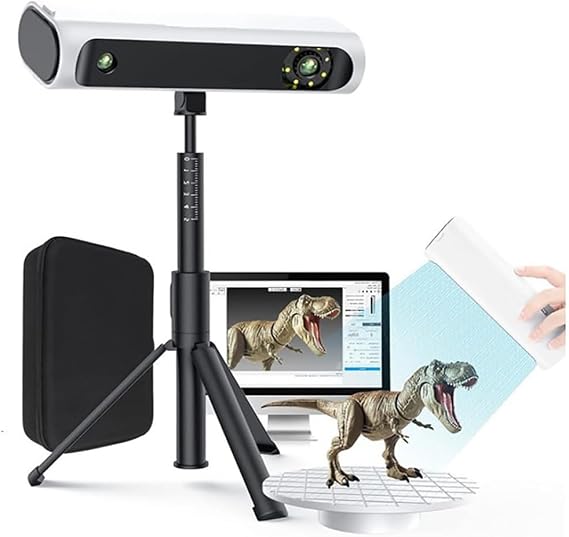 Handheld 3D Scanner for High-Precision Art and Design, Capturing Life in 3D with 0.1mm Accuracy and 10FPS Speed