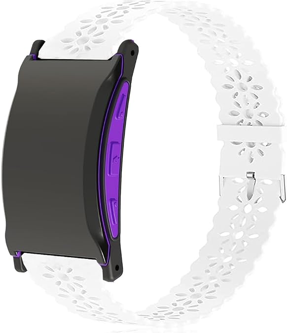 Lamshaw Compatible for Shock Clock Max Bands, Quick Release Silicone Lace Replacement Straps Compatible for Pavlok Shock Clock 3, Max