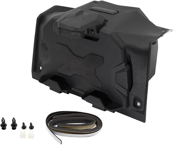 Electronic Device Mount with Storage Box for Polaris for rzr for xp 1000, HDPE Tablet Phone Holder for dash Rack Compatible with for rzr for xp 4 Turbo for trail S 900 2019-2023, Black