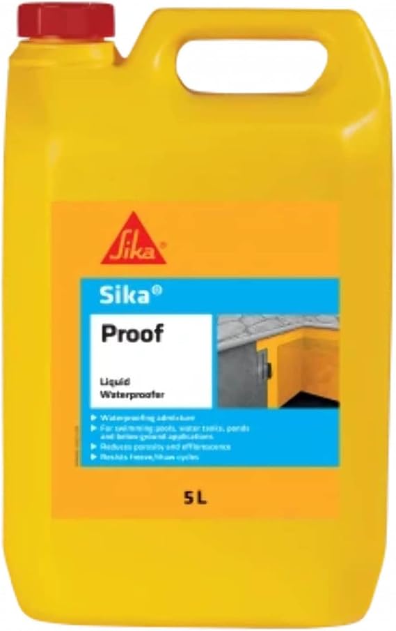 Sika Proof Liquid Waterproofing Admixture, 5 Litre