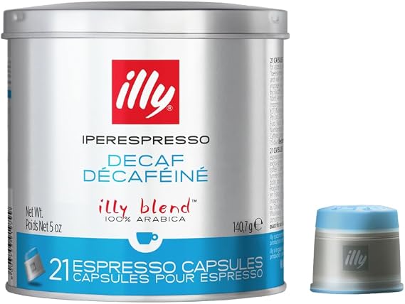 Illy Decaffeinated Coffee Can, 21 Caps