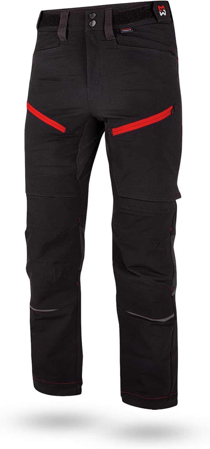 WÜRTH MODYF Performance Work Trousers - Professional Work Trousers for Men - Trousers with Reflectors - in Sizes 44-64 in Anthracite/Yellow and Other Colours