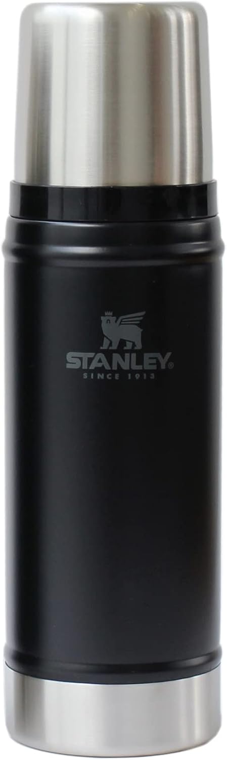 STANLEY スタンレー Classic Vacuum Bottle 0.47L Matt Black Stainless Steel Bottle Water Bottle Thermos Keeps Hot and Cold Dishwasher-Safe Japanese Official Product Discontinued