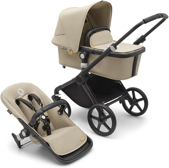 Bugaboo Fox Cub Baby Stroller One Size | Robust design and extra-large hood, one piece locking system that stands up, desert beige