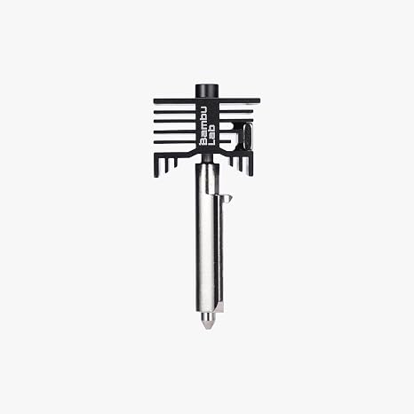Bambu Lab Hot End Standard Flow 0.4mm Hardened Steel Compatible with P2S / H2S / H2D / H2C (Left) / X2D Models