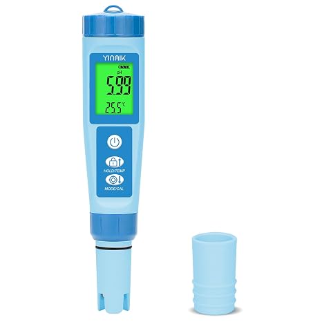 YINMIK pH Meter Digital pH EC Meter Grow Pool pH Meter