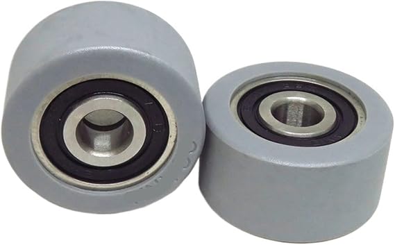 1PCS 40mm PU Coated Roller with Double 6200RS Bearings 10x40x20mm PUT620040-20 high Load Silent Sliding Door Bearing