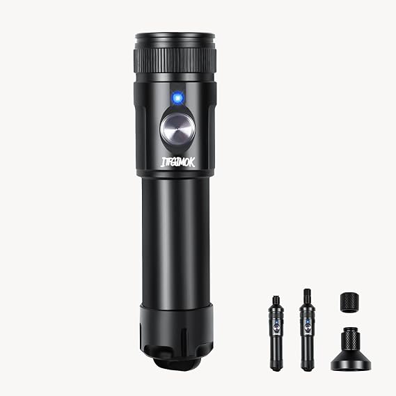 2000 Lumens Professional Dive Flashlight for Underwater Photography,3 Adjustable Beam Angles (3°/24°/72°),IP68 Waterproof Certified,Macro Photo Fill Light/Night Diving Spotlight/Deep Diving Gear