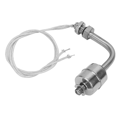 Liquid Level Sensor, Miniature Liquid Water Level Sensor for Float Switch, Stainless Steel Sensor for 75mm Pool Capable of Operating on 0-220V AC and 0-200V DC