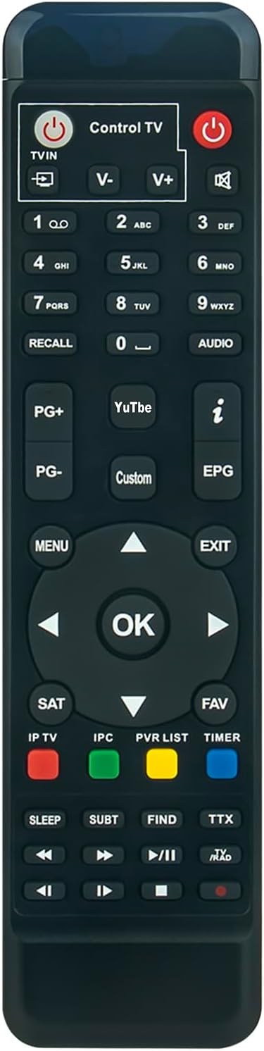 Replace Remote Control Fit for FreeSat GTmedia V8,Super V8,Golden
