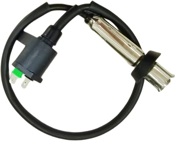 Straight Metal Cap Ignition Coil Fit for GY6 50cc 125cc 150cc 250cc 4 Stroke ATV Dirt Bike Go Kart