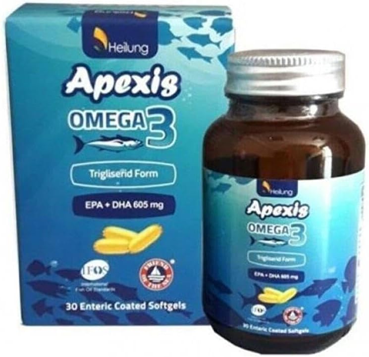 Apexis Omega 3 Balık Yağı 30 Softgel Trigliserid Form Epa+dha 605 Mg