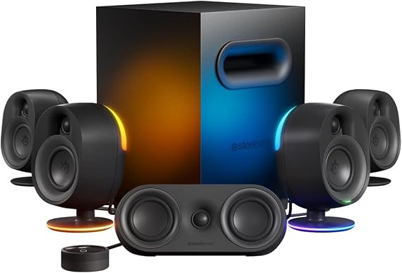 SteelSeries Arena 9 Aydınlatmalı 5.1 Oyun Hoparlörleri