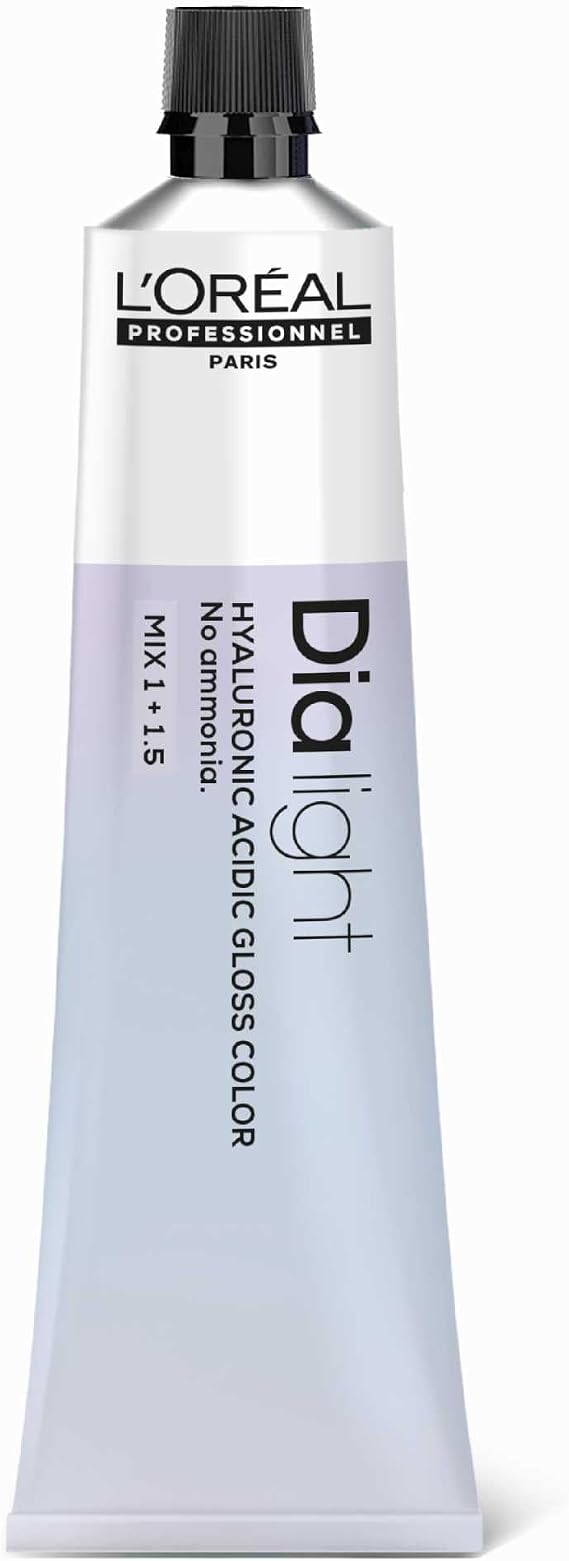 L'Oreal Professionnel Dia Light 9.12 Very Light Blonde Iridescent Iridescent Milkshake, Hyaluronic Acid Gloss Colouring Without Amonia