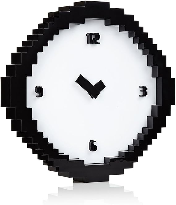 Mustard Pixel Time - Pixelated wall clock