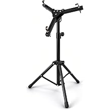 Snare Drum Stand,Adjustable Angle Snare Stand,Fit for 10 to 12 Inch Snare Drum, Drum Practice Pad,Height Range 22-36 Inches for Drum Beginners, Lightweight, Black
