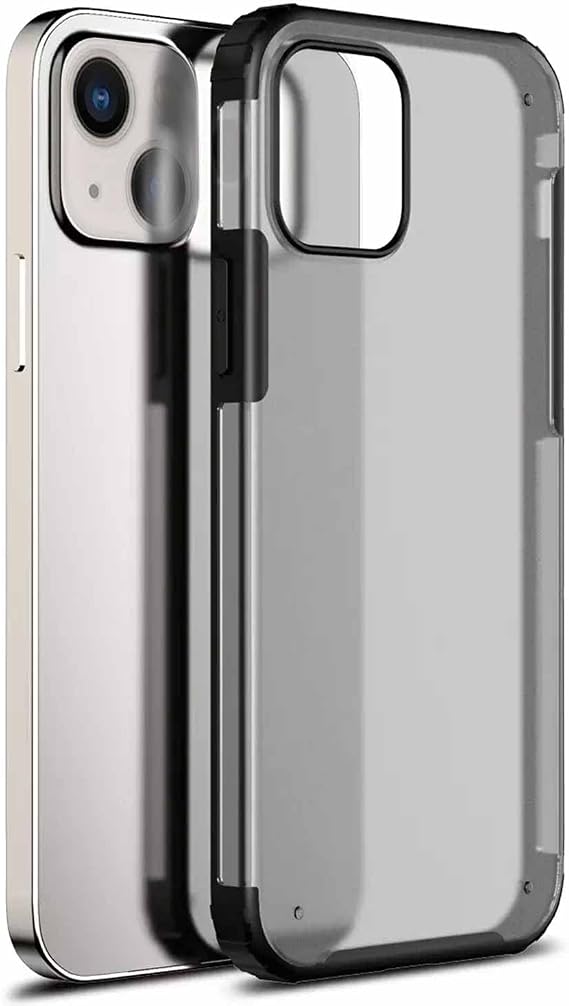 Microsonic Apple iPhone 13 Mini için Kılıf Frosted Frame Siyah [iPhone 13 Mini ile Uyumlu Kılıf - Siyah]