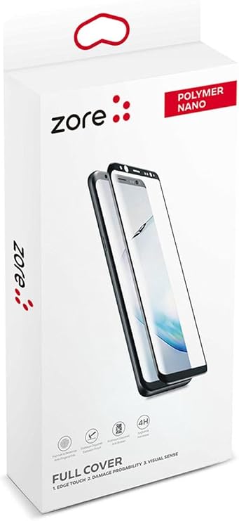 Zore Galaxy ile uyumlu S23 Ultra Polymer Nano Ekran Koruyucu Siyah