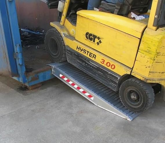 The Ramp People Heavy Duty Aluminium Container Ramps Pair 7500kg Capacity | Loading Ramps for Plant Machinery, Forklifts, Cars, Vans Ground Level Containers & Kerbs