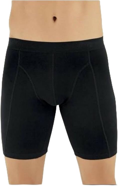 Tutku Elit Elastan Uzun Boxer 3'lü Paket Erkek İç Çamaşırı Siyah XL Beden