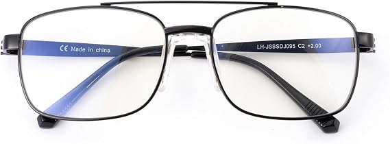 Blue Light Blocking Reading Glasses, Round TR90 Frame with Spring Hinge, Lightweight for Computer & Books