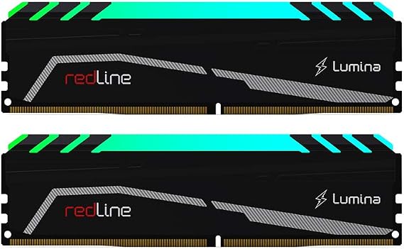 Mushkin REDLINE Lumina - DDR4 RGB Oyun DRAM - 16GB (2x8GB) UDIMM Bellek Kiti - 3200MHz (PC4-25600) CL-16-288-pin 1.35V Masaüstü RAM - XMP Hazır - LED Soğutucu - (MLA4C320GJJM8GX2)