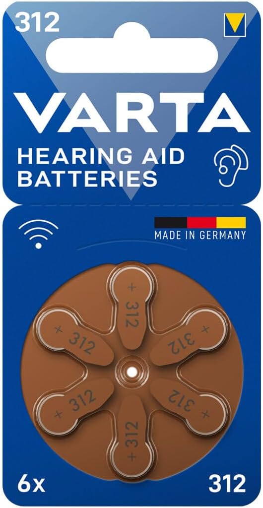 Varta İşitme Cihazı Pilleri 312 Blister 6