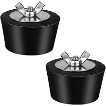 2 Pieces Pool Winterizing Plug 1-1/2 inch,Premium Swimming Pool Winter Expansion PVC/Steel Pipe Plugs with SS Screw, Stainless Steel Bolts, Heavy Duty Rubber (1.5 inch)