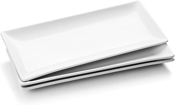 WishDeco Set of 3 Rectangular Dishes 35 x 15 cm