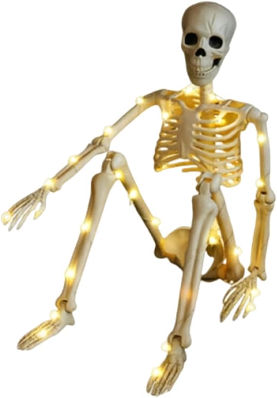 35.4 inches 90 cm Halloween Skeleton Decoration Realistic Poseable Figure
