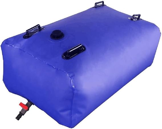 Water Bladder Storage Containers With Valve Collapsible Portable Water Tank Large Capacity Soft Water Bag, For Camping RV, Drought Resistance(Green,0.8x0.45x0.3m/110L/29gal)