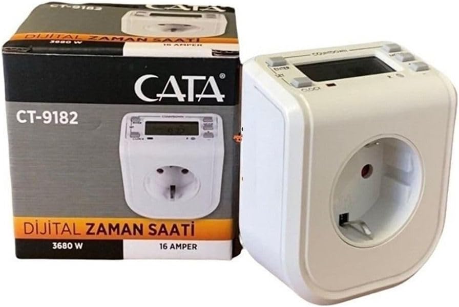 Cata CT-9182 Dijital Zaman Saati, 3680 W, Beyaz