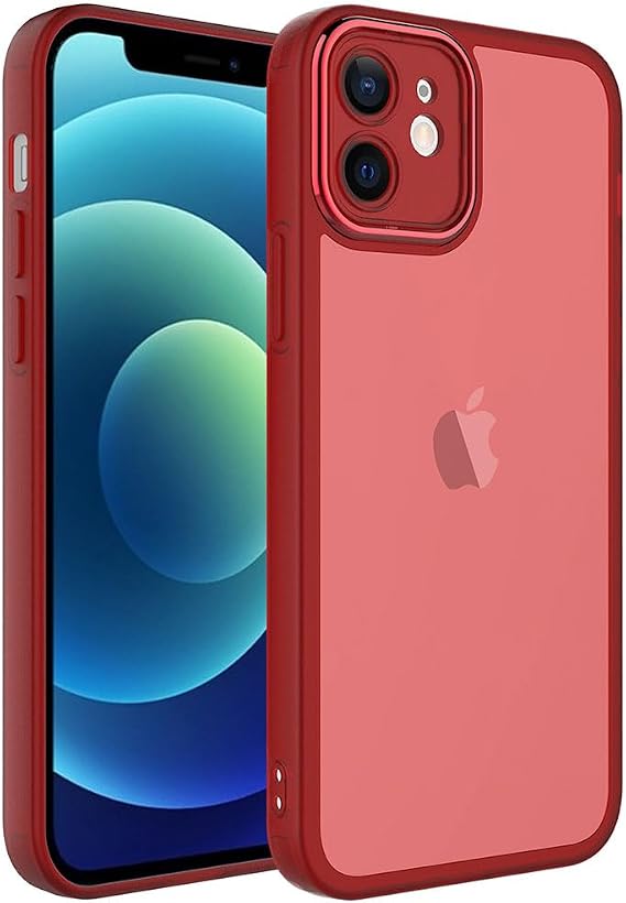Zore Apple ile uyumlu iPhone 11 Kılıf Kamera Korumalı Transparan Zore Post Kapak Kırmızı