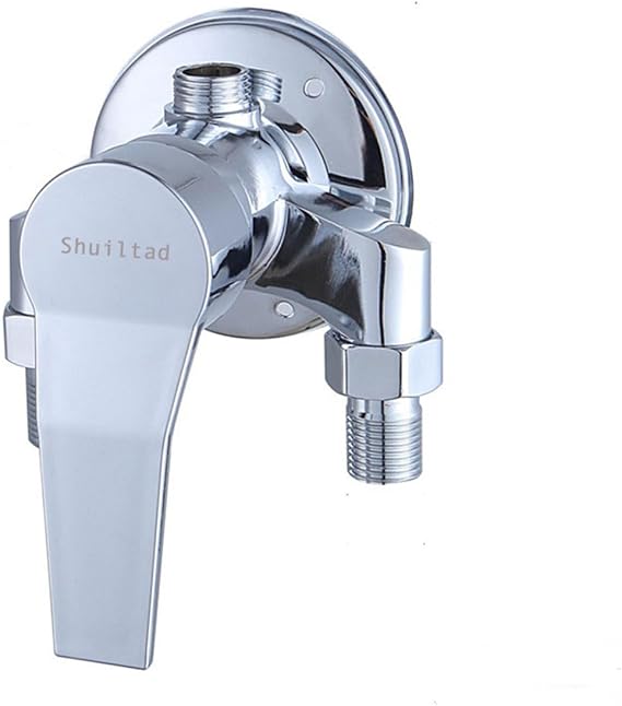 Wall Mounted Brass Exposed Shower Faucet with Control Valve Switch for Cold and Hot Water Bathroom Shower Faucet