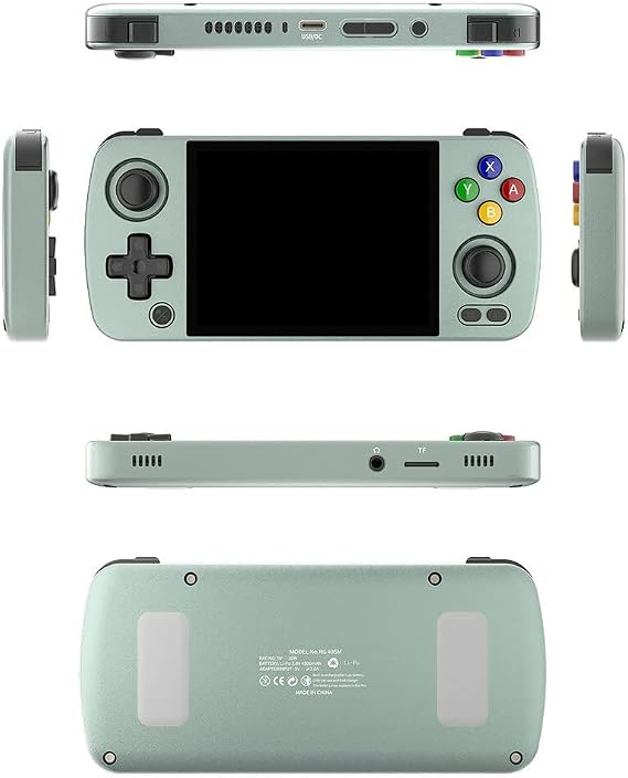 Handheld Game Console Android 12, 4GB RAM, 128GB Storage, 256GB TF Card, 4000 Retro Games, 4 Inch IPS Screen, Portable Emulator for Adults