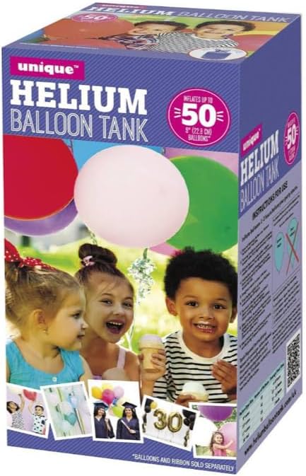 Large Helium Gas Canister for balloons - Fills 50 9 Inch Balloons Helium Gas Cylinder