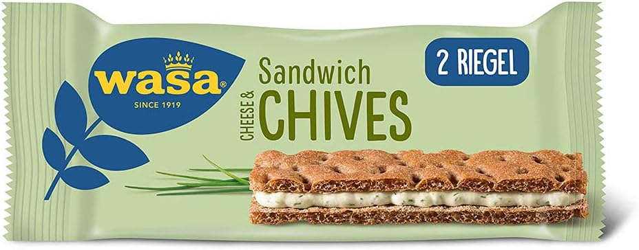 Crispbread Sandwich Cheese & Chives Multipack by Wasa