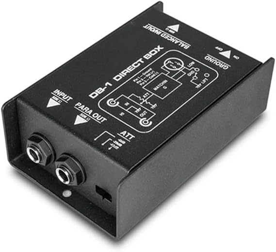 Professional DIRECT BOX Single Channel Passive DI-Box Balanced & Unbalance Signal New