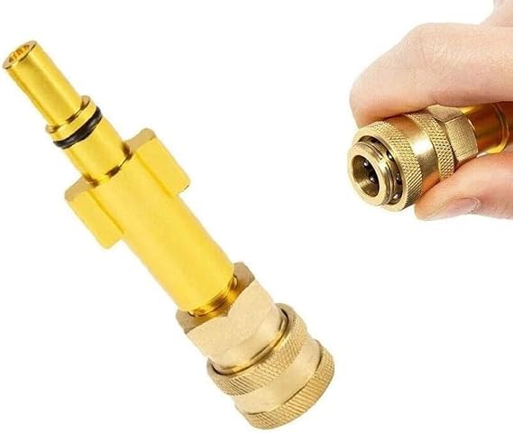 Quick Release Conversion Adapter for TITAN TTB2200PRW TTB2700PRW Jetwash Gun, 1/4 Inch Quick Connector, Brass Jet Washer Extension for Foam Cannon, Spray Nozzle & Power Washer Gun