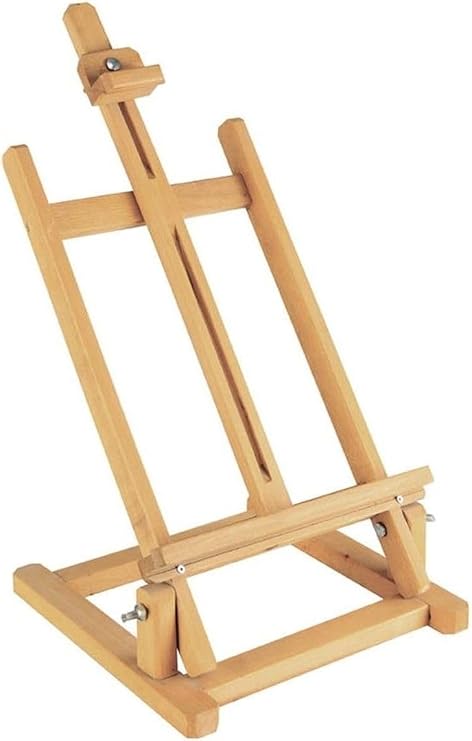 Masaüstü Şövale Ayarlı Ahşap Resim Şovalesi Ressam Sehpası 70cm