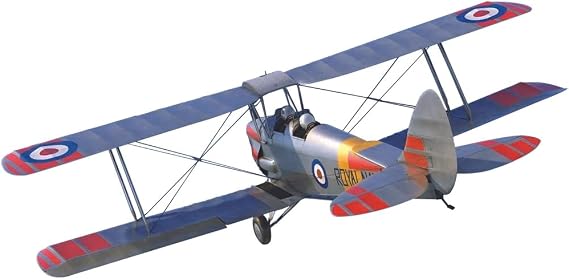 Airfix Model Set - A04104A de Havilland Tiger Moth Model Building Kit - Plastic Model Plane Kits for Adults & Children 8+, Set Includes Sprues and Decals - 1:48 Scale Model