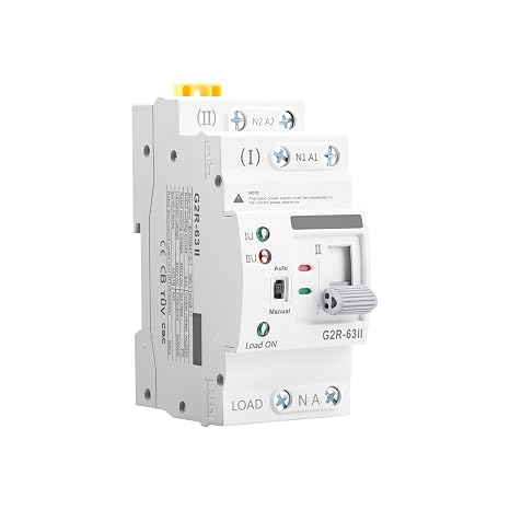 ATS 2P 6-63A automatic transfer switch 220V
