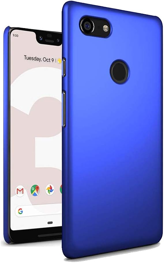 GAPlus Google Pixel 3 XL Covers, Google Pixel 3 XL Case, Ultra Slim Thin Armour Hard Case - Matte Rubberized Google Pixel 3 XL Cover (Blue)