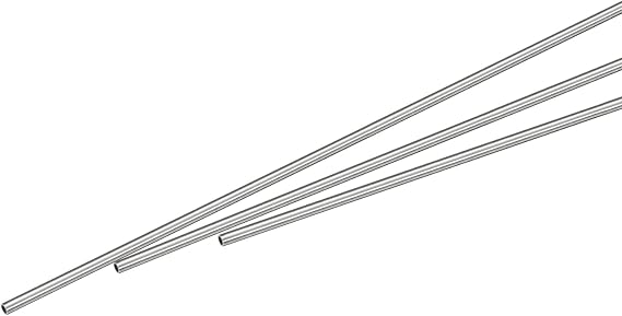 sourcing map 304 Stainless Steel Capillary Tube OD 1.5mmx0.2mm 250mm L 3Pcs