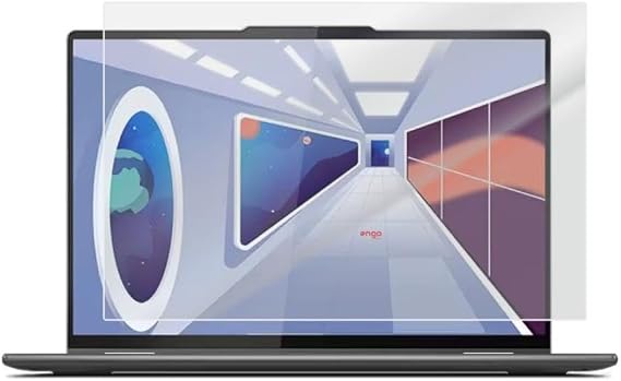 Engo Lenovo Yoga 7i 16 İnç İle Uyumlu Mat Ekran Koruyucu Notebook, Yansıma Ve Parlama Önleyici Parmak İzi Bırakmayan Laptop Koruma, 9H Temperli Kırılmaz Esnek Nano Cam
