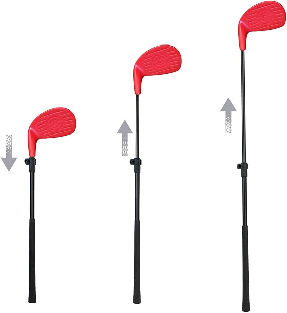 KOFULL Adjustable Golf Club with Oversize Head, 21-36 Inches Length, Family Backyard Game Set